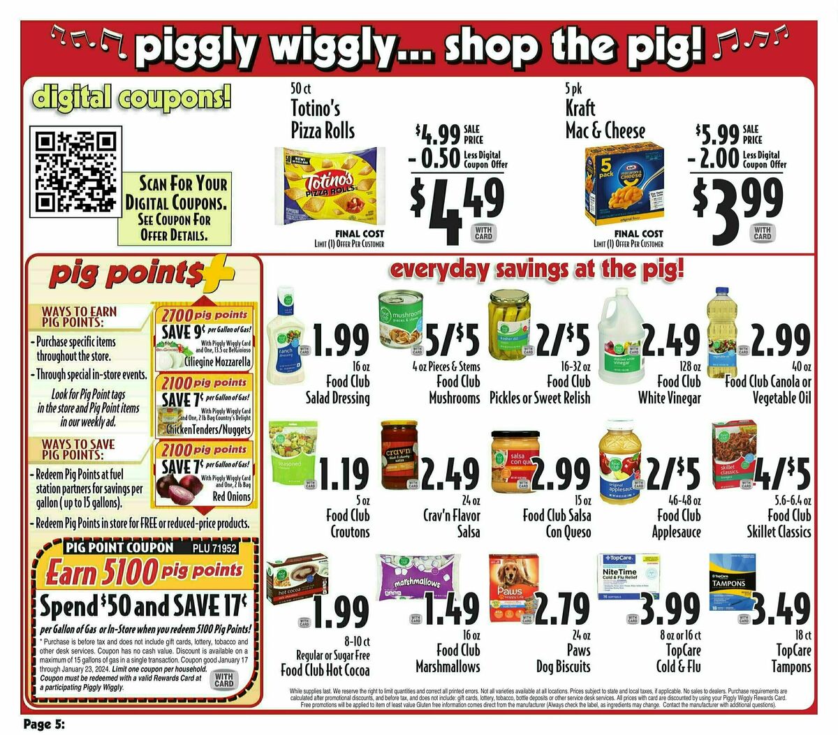 Piggly Wiggly Weekly Ad from January 17