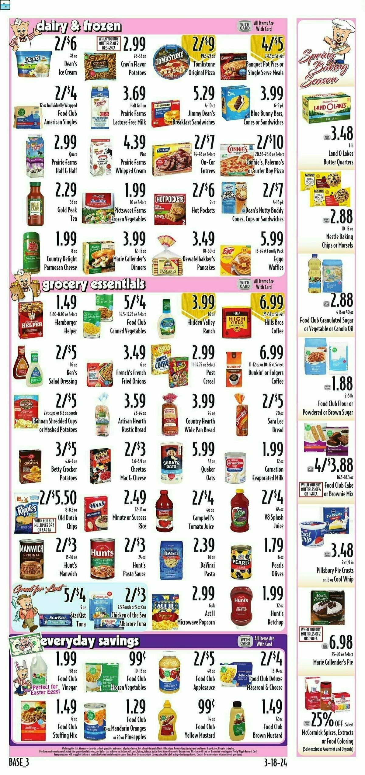 Piggly Wiggly Weekly Ad from March 20