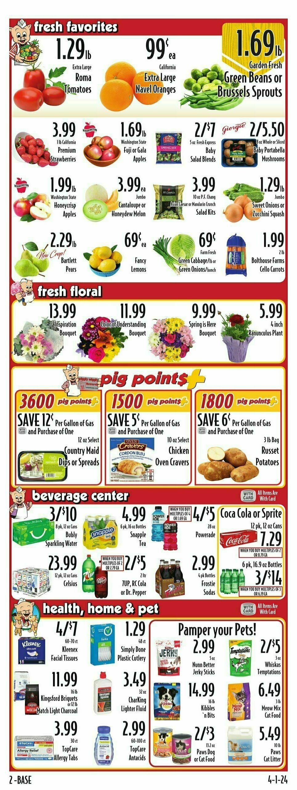 Piggly Wiggly Weekly Ad from April 3