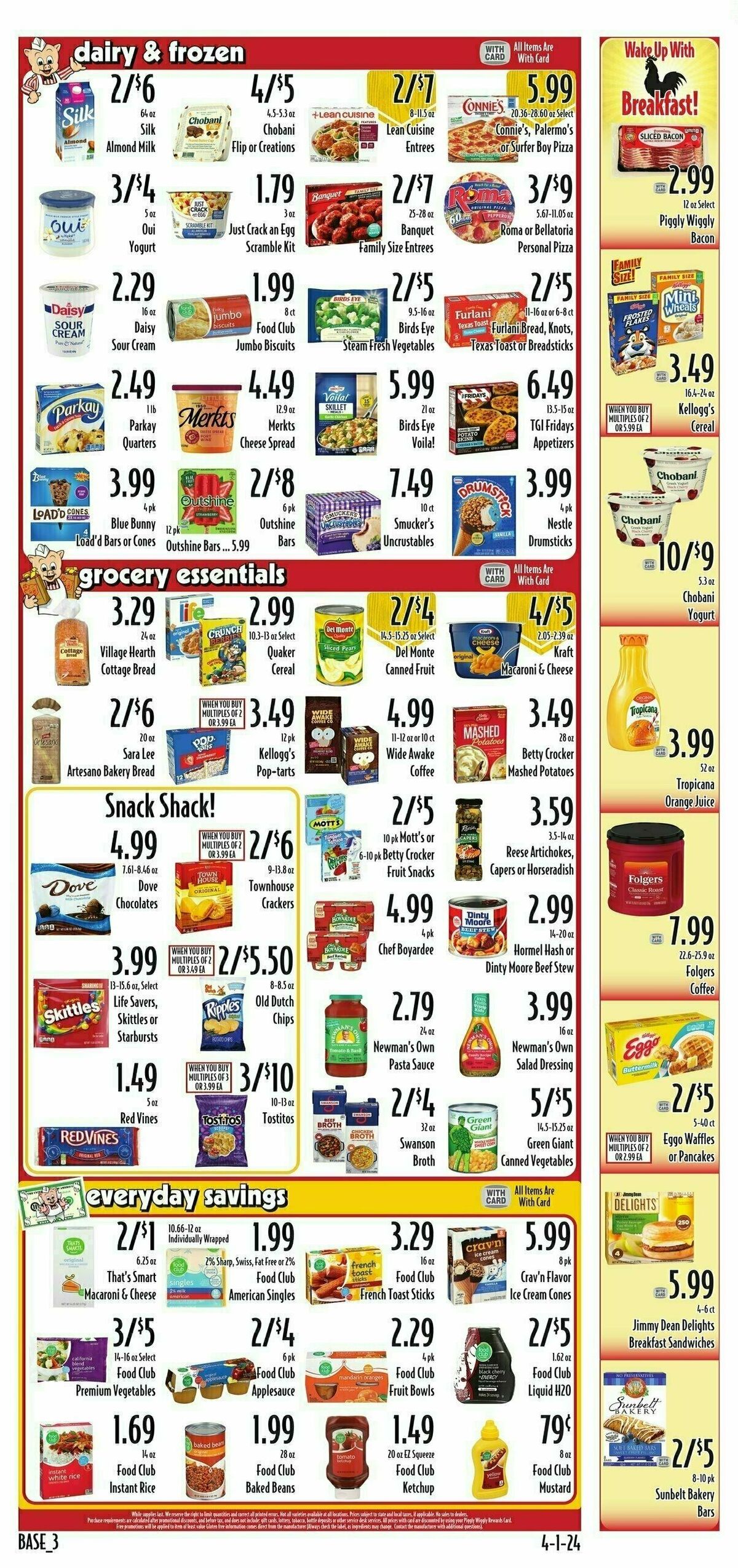 Piggly Wiggly Weekly Ad from April 3