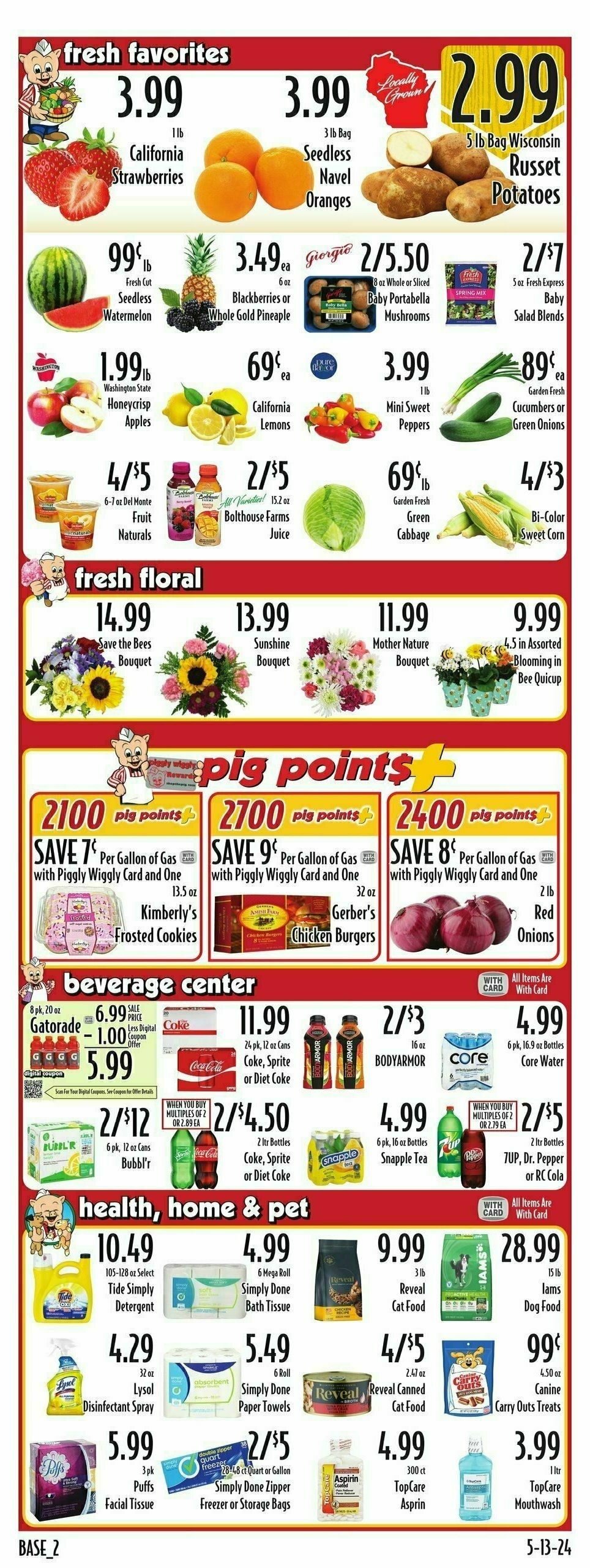 Piggly Wiggly Weekly Ad from May 15