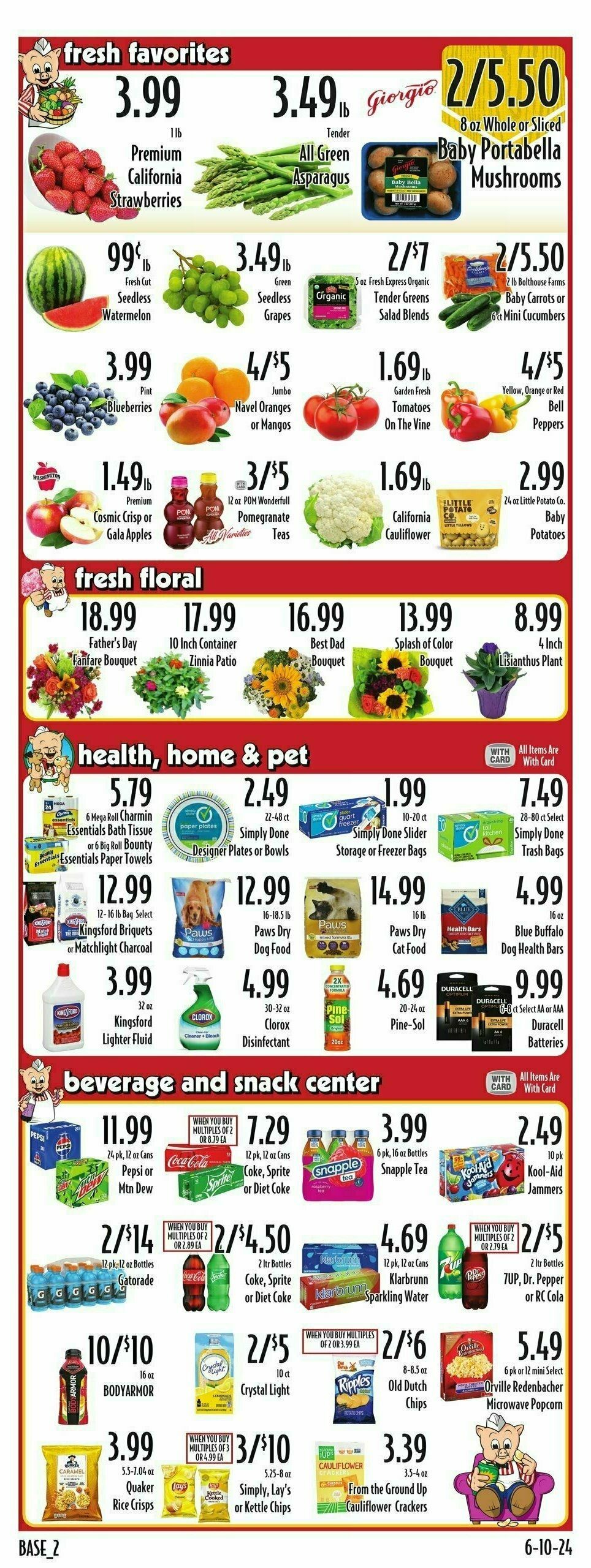 Piggly Wiggly Weekly Ad from June 12