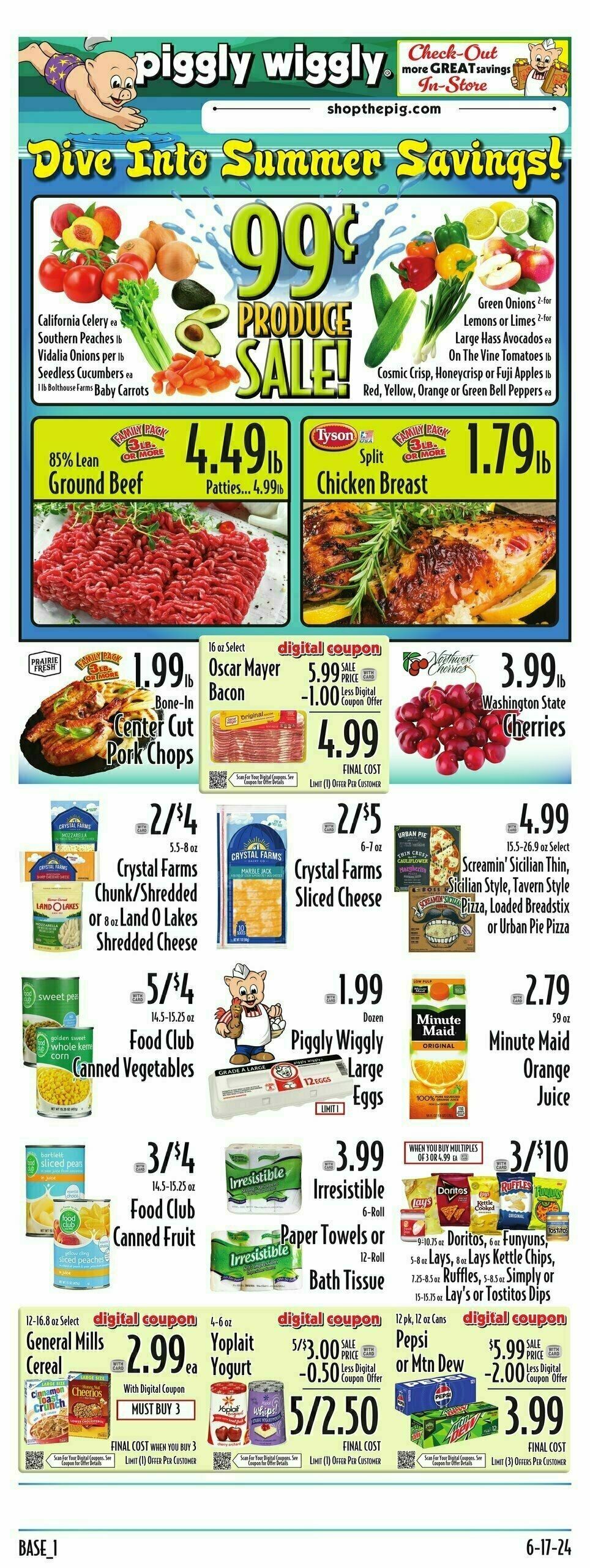 Piggly Wiggly Weekly Ad from June 19