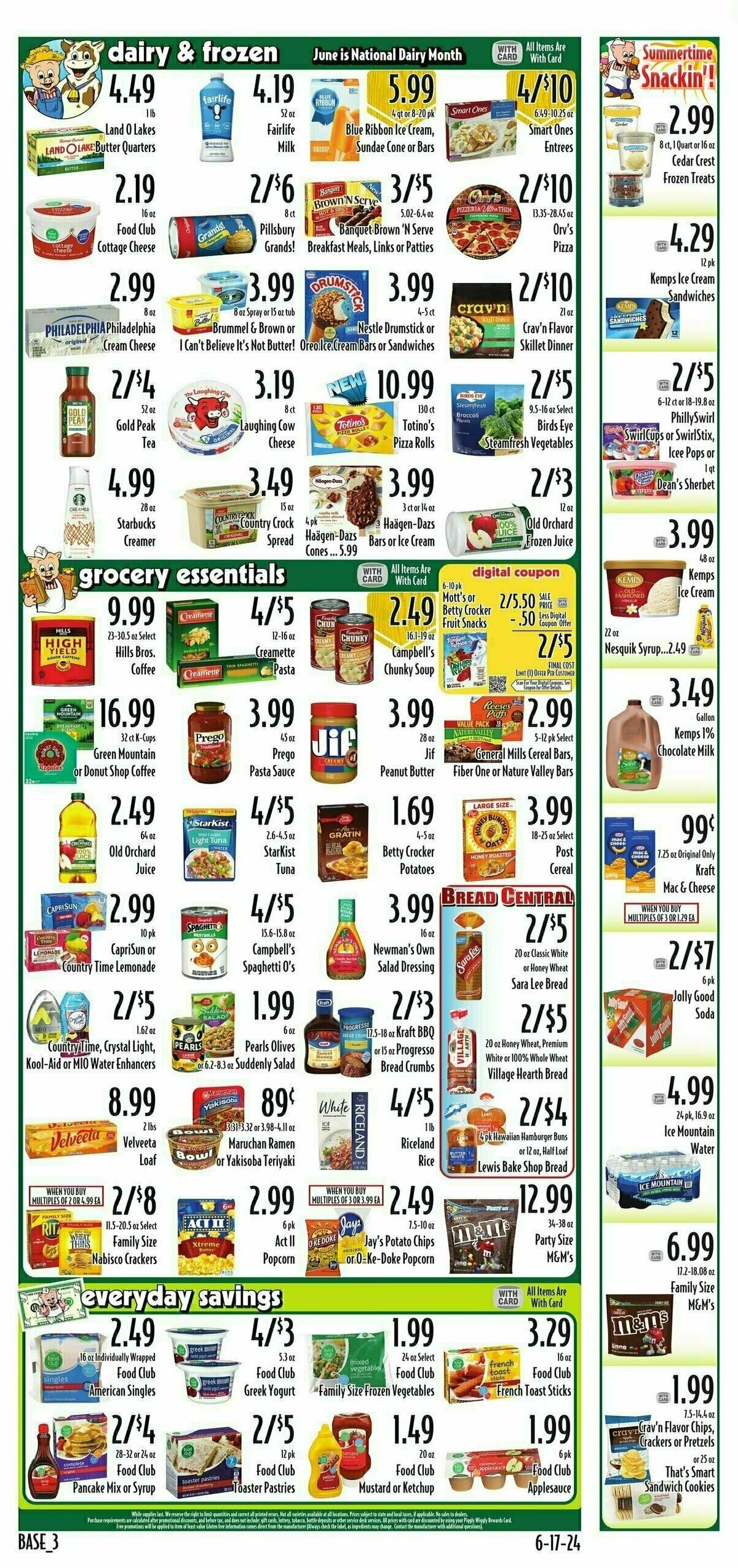 Piggly Wiggly Weekly Ad from June 19