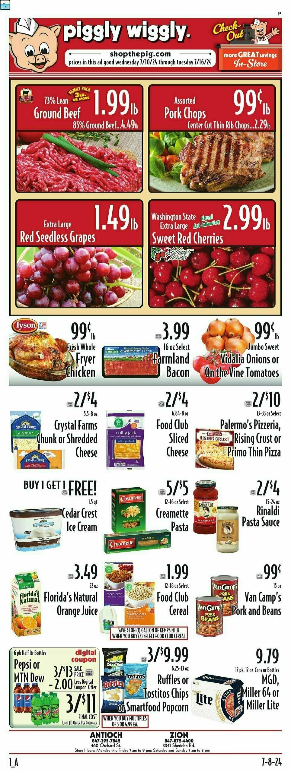 Piggly Wiggly Weekly Ad from July 10