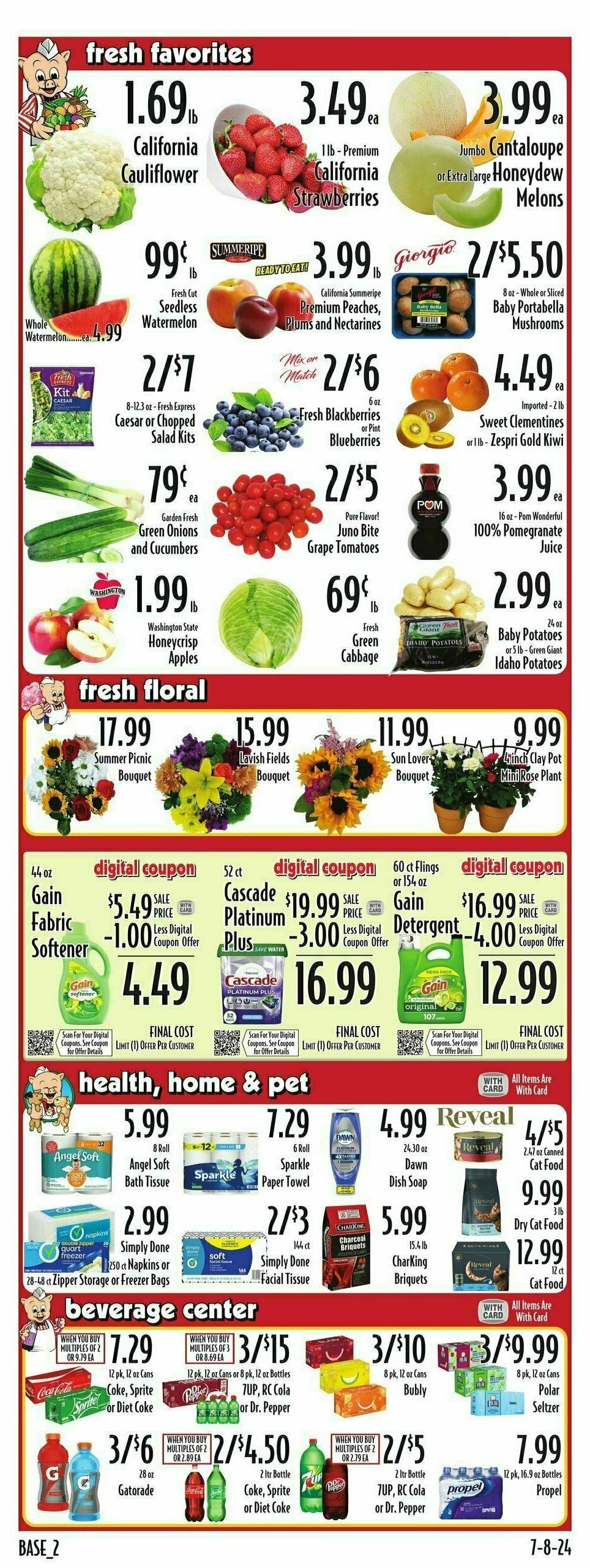 Piggly Wiggly Weekly Ad from July 10