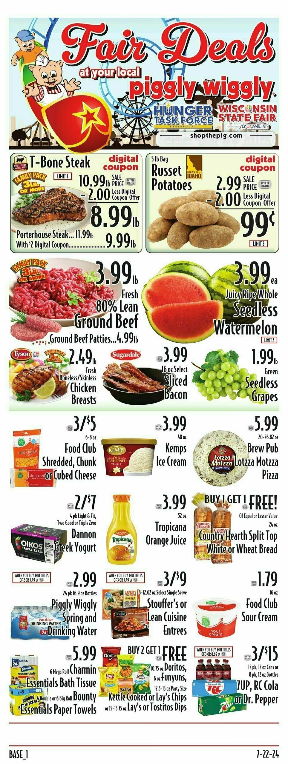 Piggly Wiggly Weekly Ad from July 24