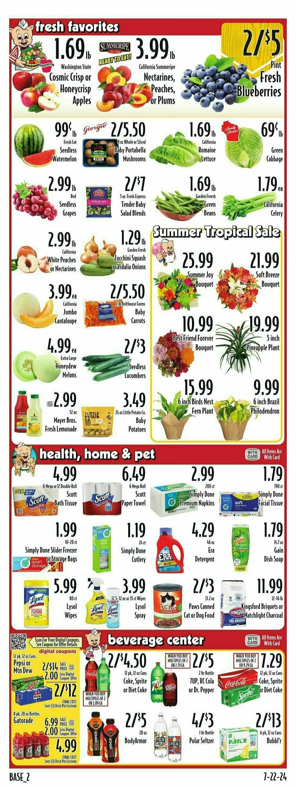 Piggly Wiggly Weekly Ad from July 24