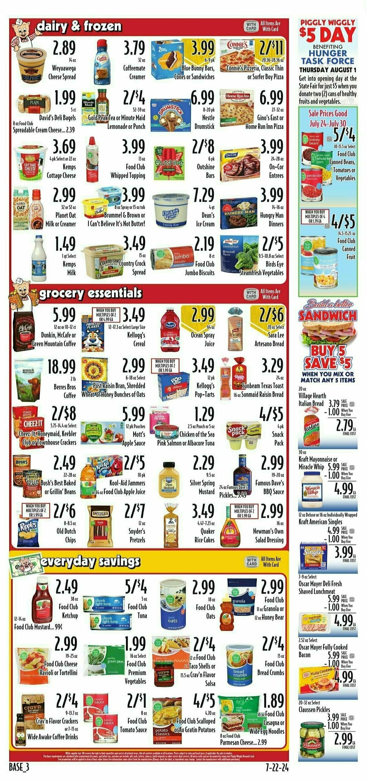 Piggly Wiggly Weekly Ad from July 24