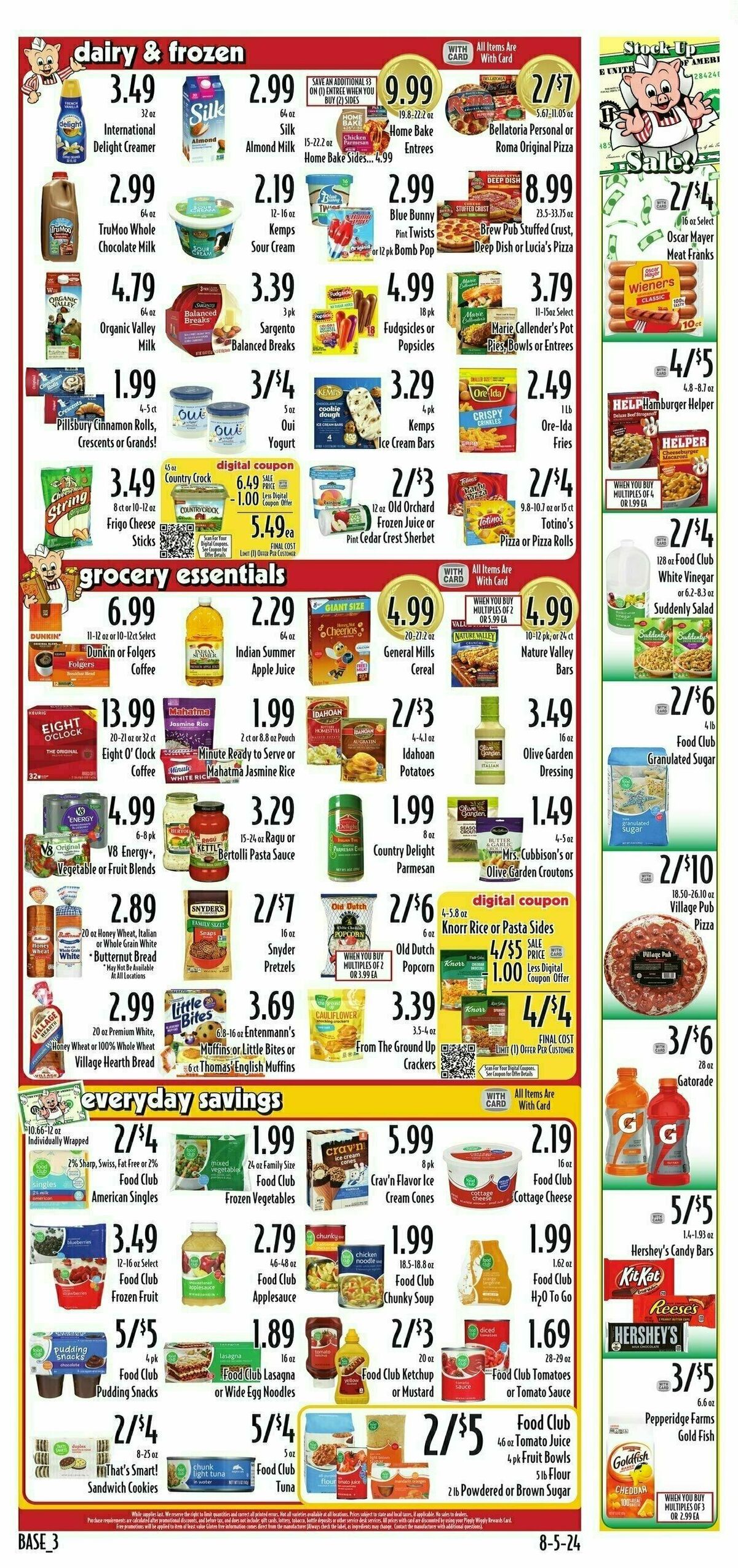 Piggly Wiggly Weekly Ad from August 7