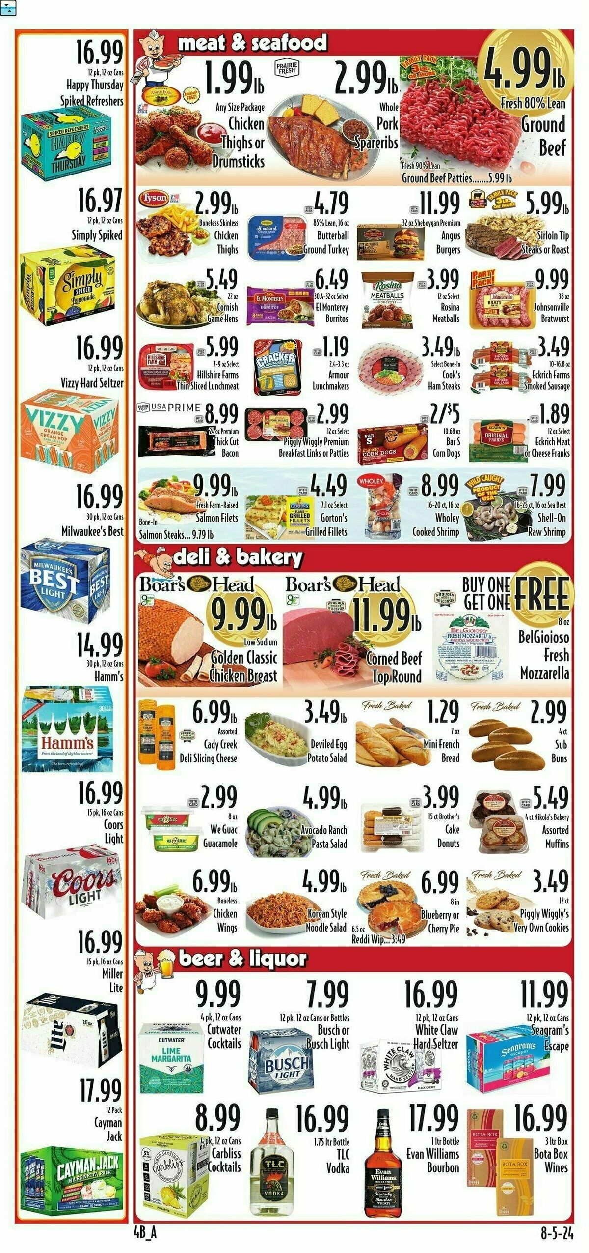 Piggly Wiggly Weekly Ad from August 7