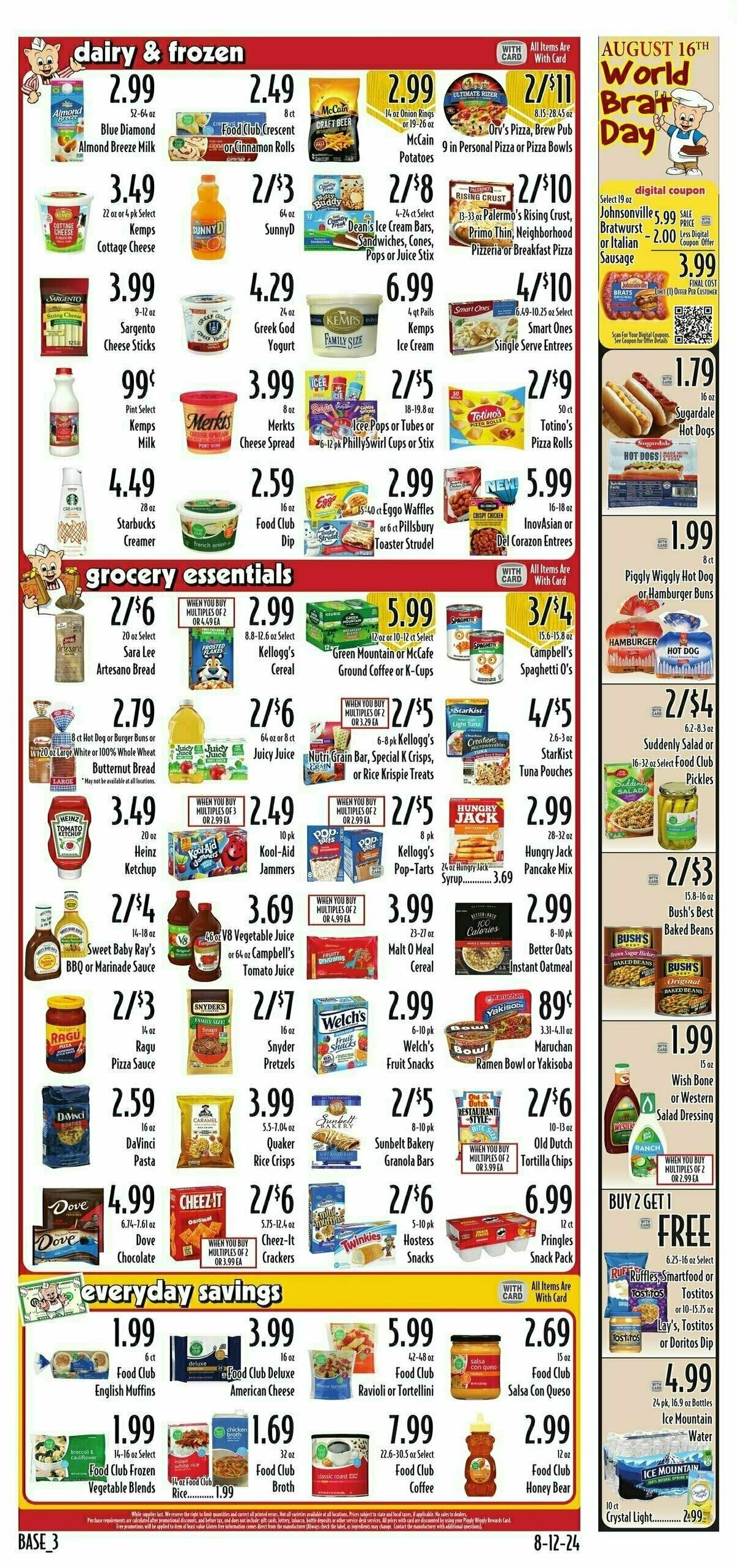 Piggly Wiggly Weekly Ad from August 14