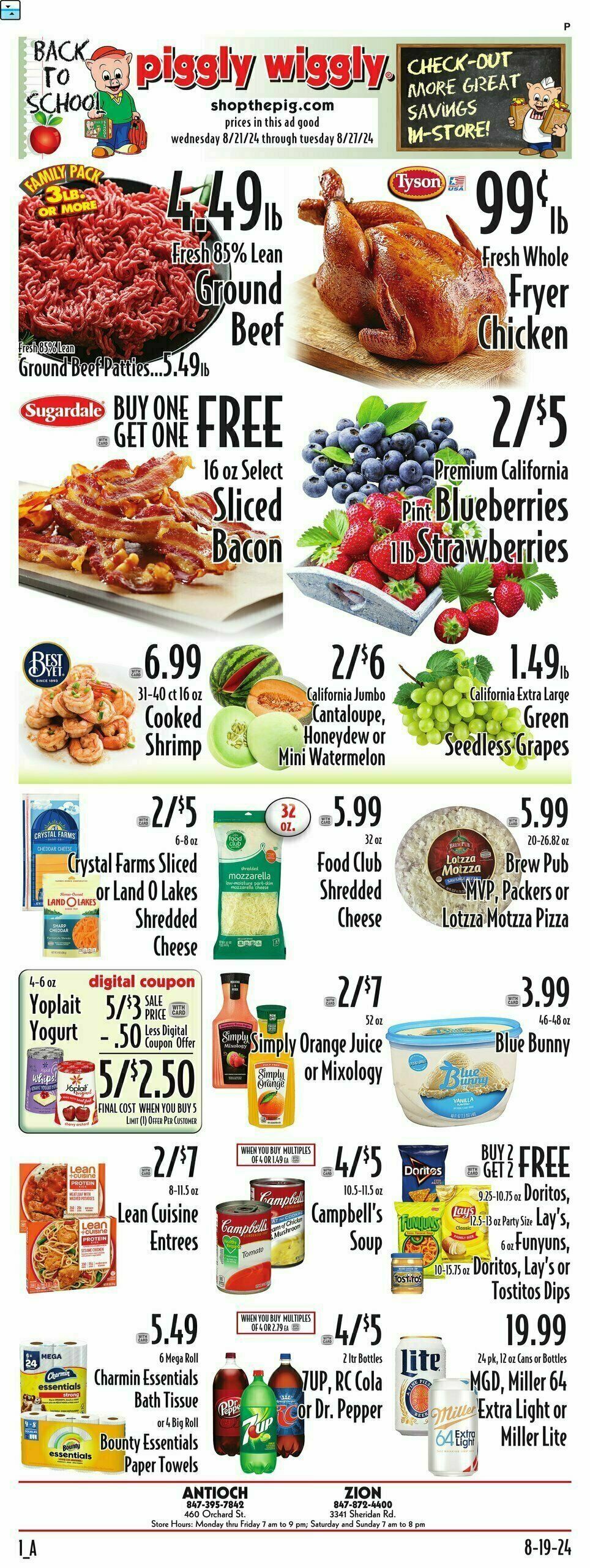 Piggly Wiggly Weekly Ad from August 21