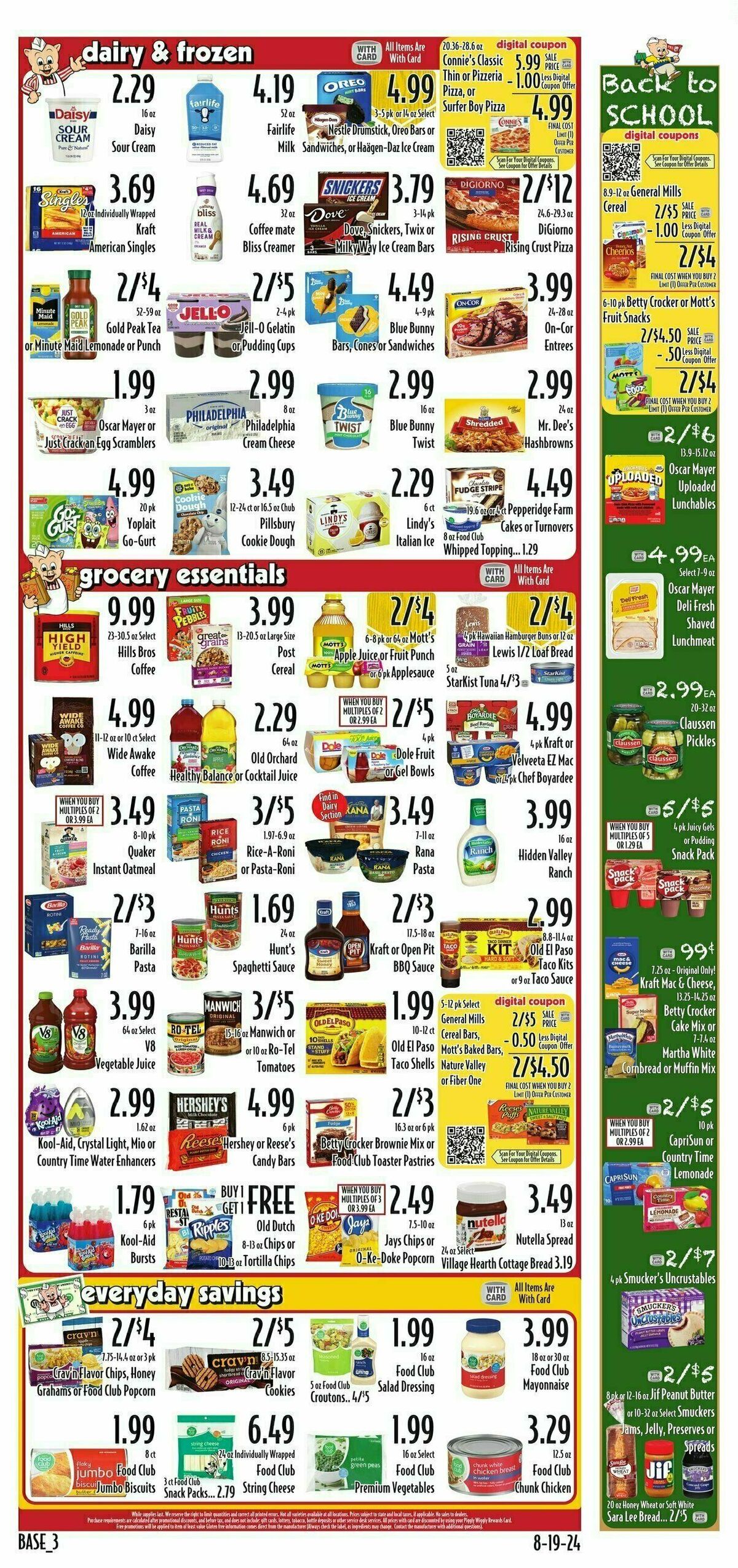 Piggly Wiggly Weekly Ad from August 21