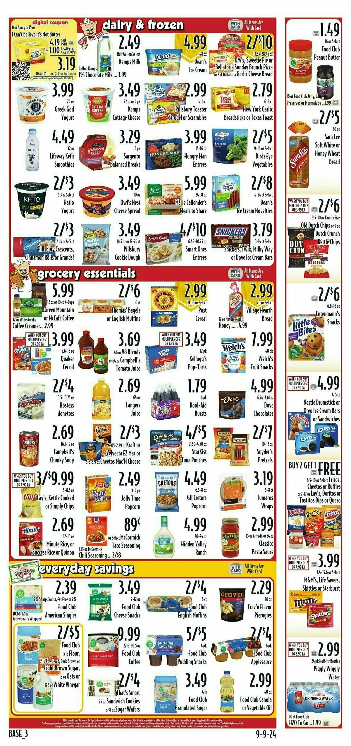 Piggly Wiggly Weekly Ad from September 11