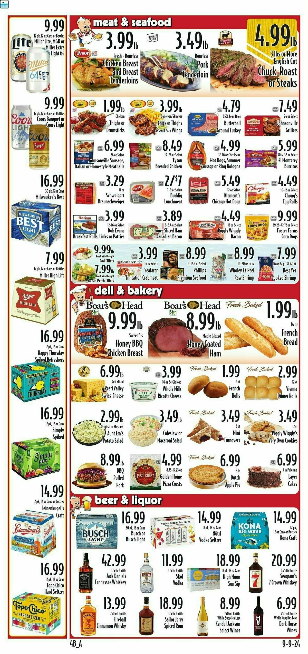 Piggly Wiggly Weekly Ad from September 11