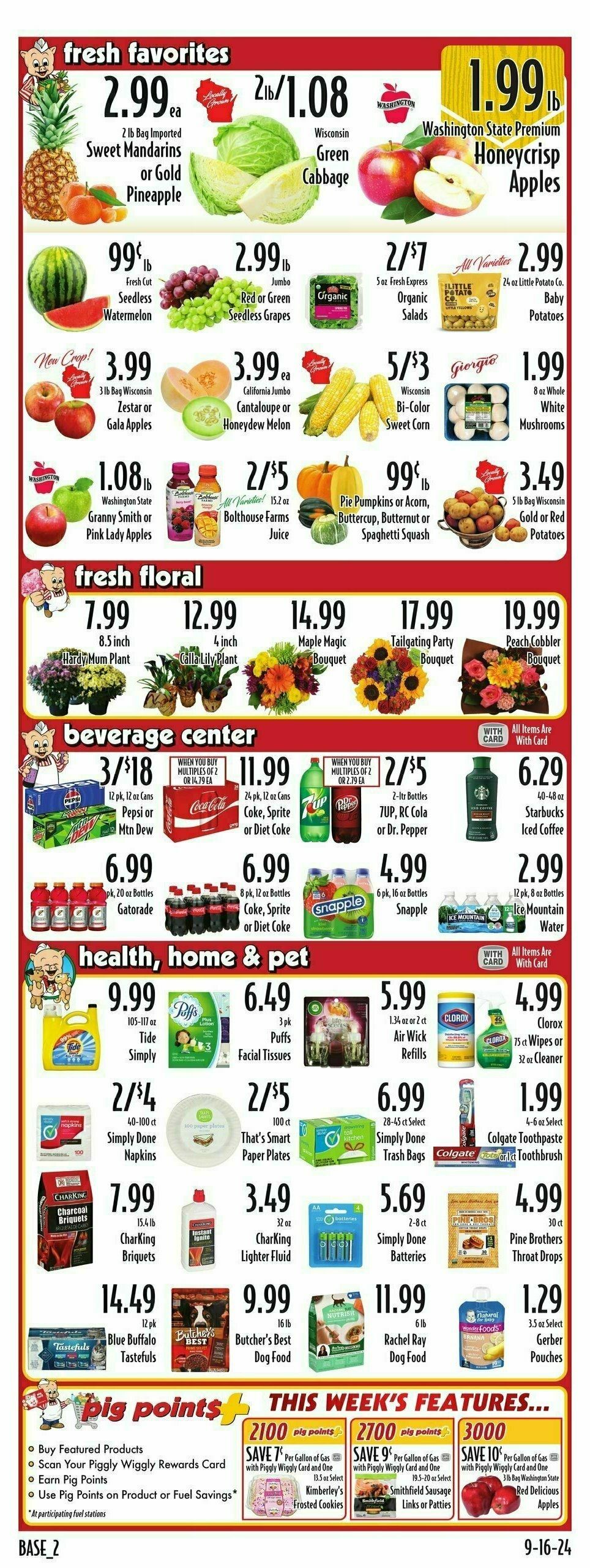 Piggly Wiggly Weekly Ad from September 18