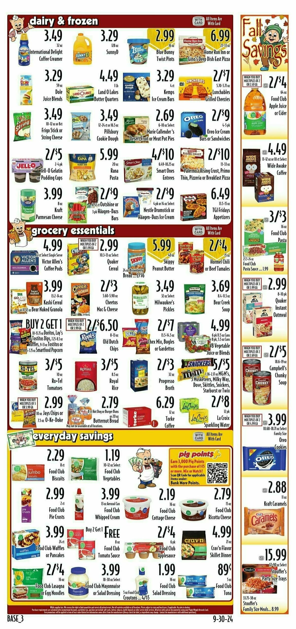 Piggly Wiggly Weekly Ad from October 2