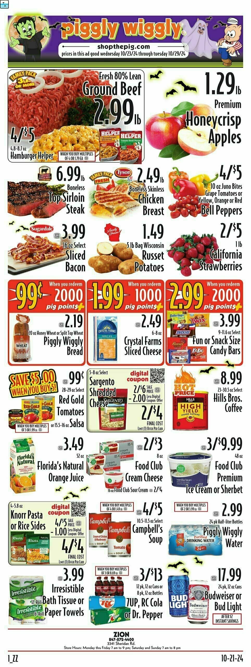 Piggly Wiggly Weekly Ad from October 23