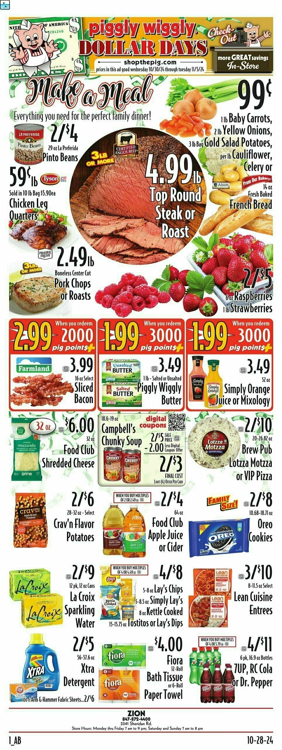 Piggly Wiggly Weekly Ad from October 30