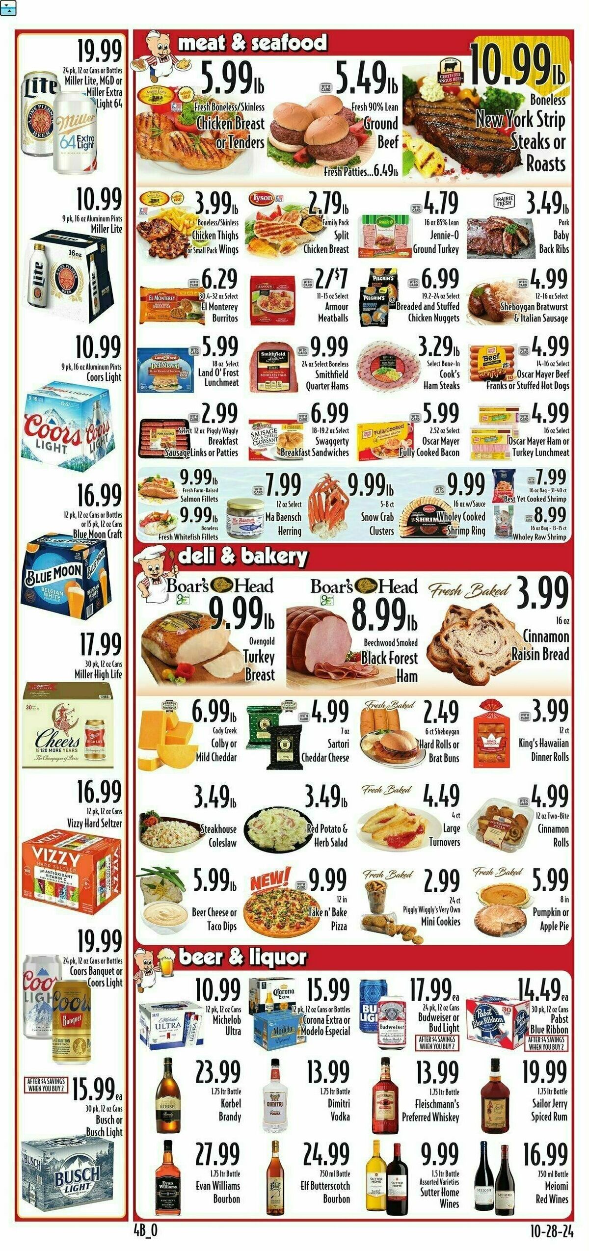 Piggly Wiggly Weekly Ad from October 30