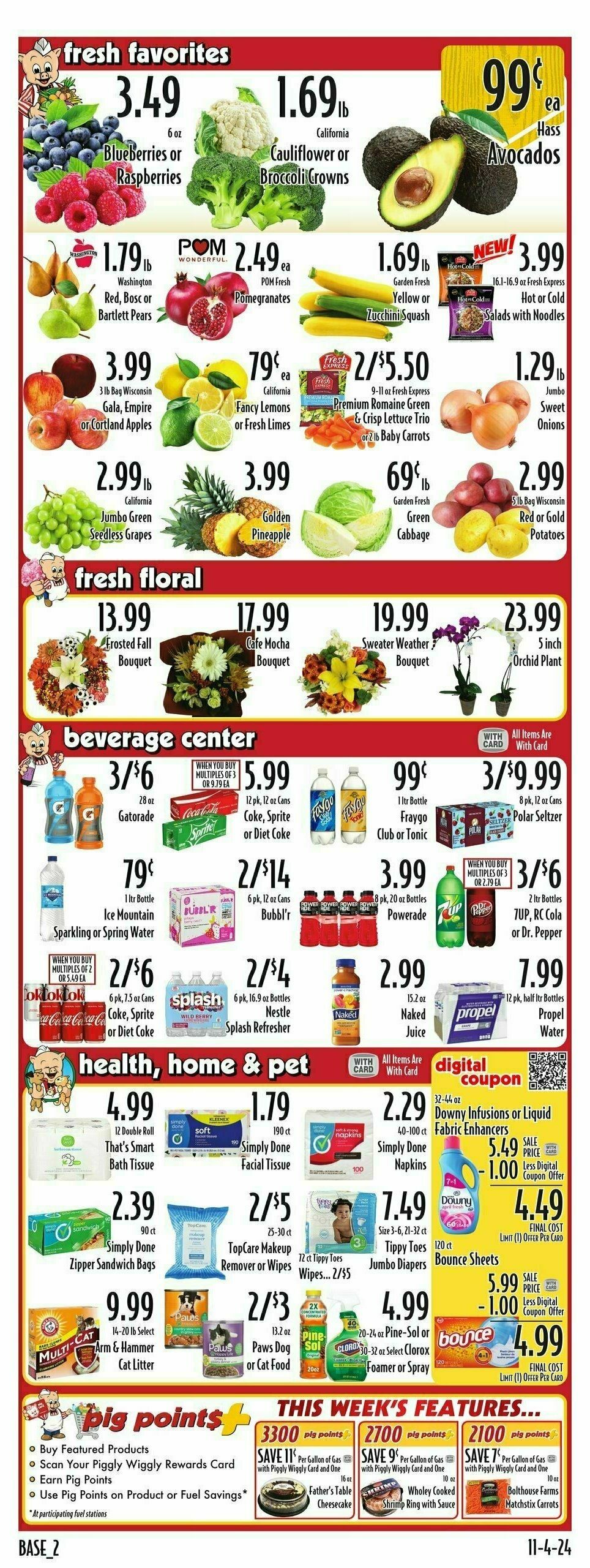 Piggly Wiggly Weekly Ad from November 6