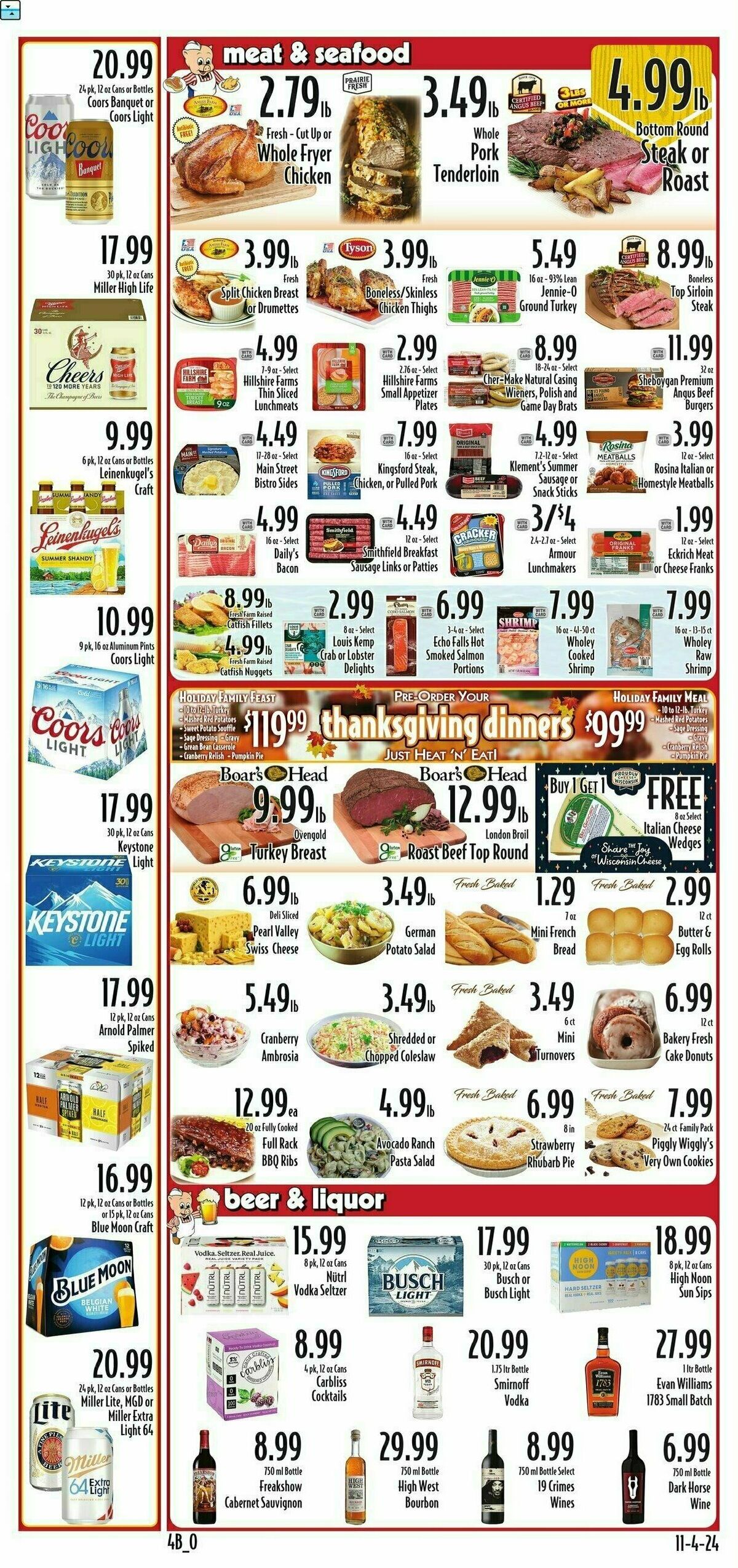 Piggly Wiggly Weekly Ad from November 6