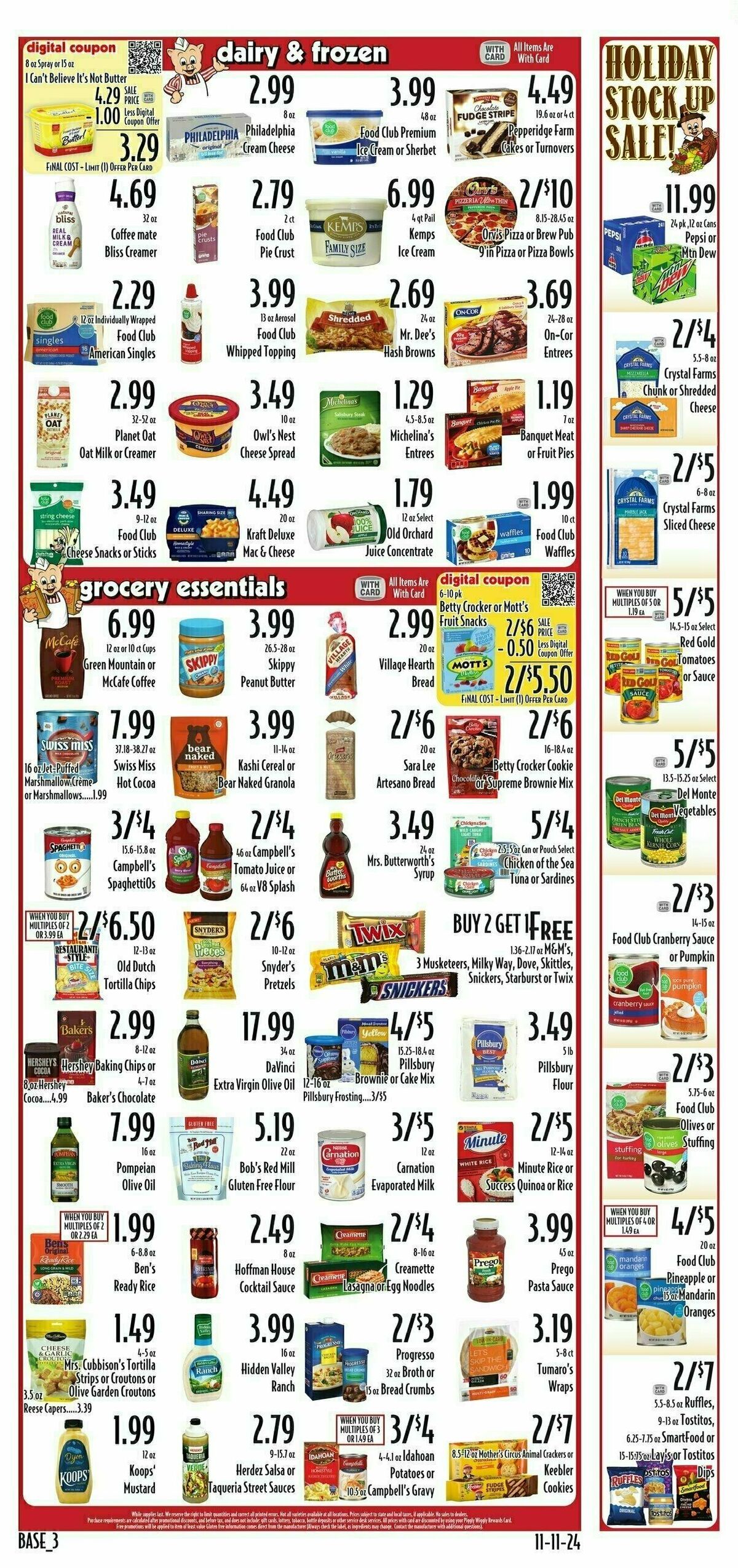 Piggly Wiggly Weekly Ad from November 13