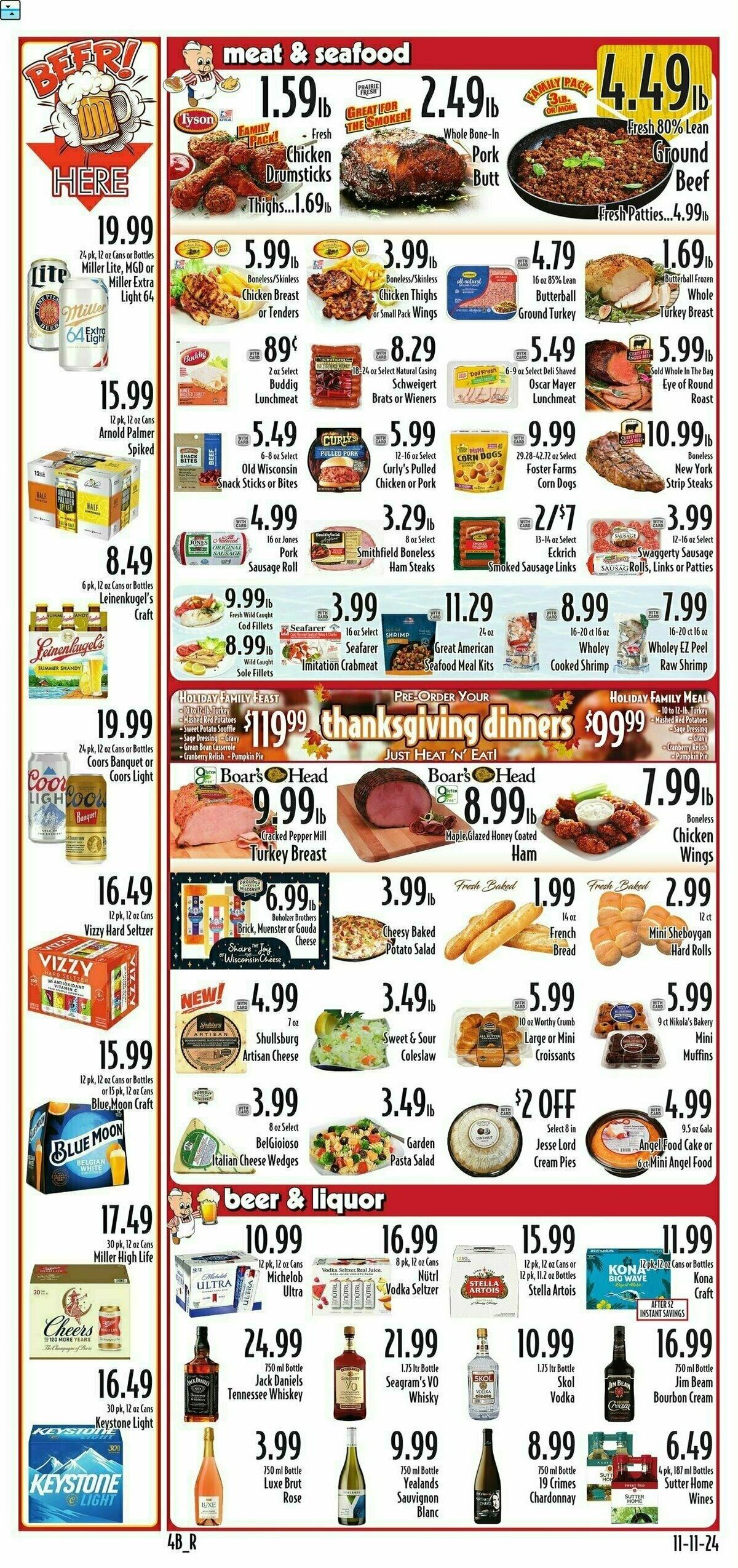 Piggly Wiggly Weekly Ad from November 13