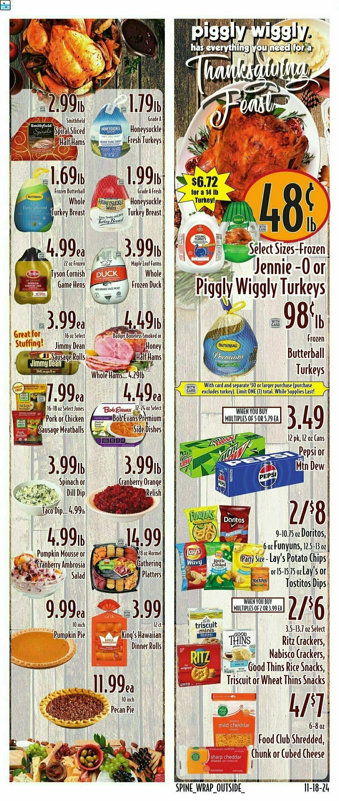 Piggly Wiggly Weekly Ad from November 20