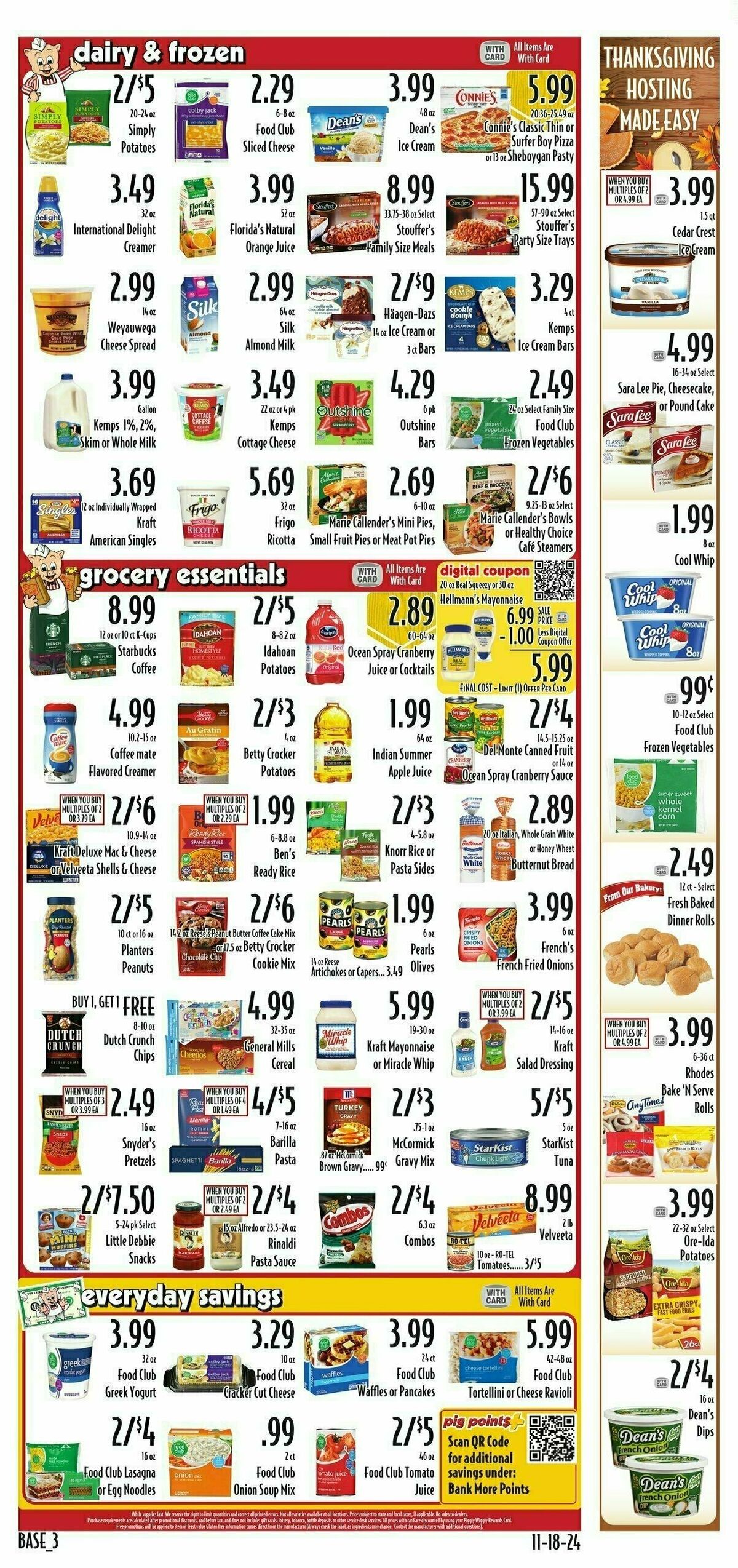 Piggly Wiggly Weekly Ad from November 20