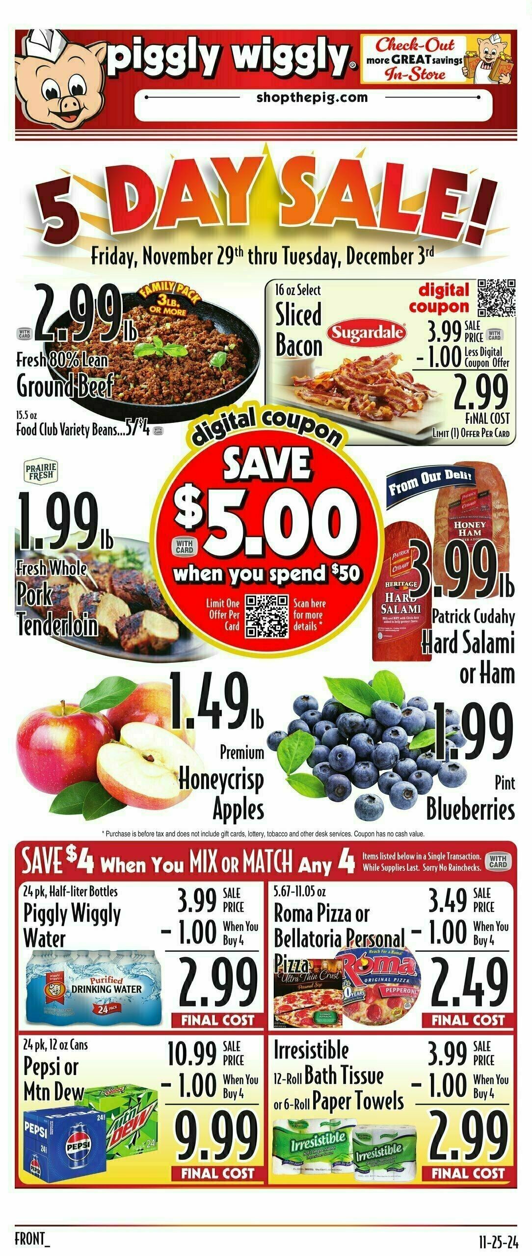 Piggly Wiggly Weekly Ad from November 29