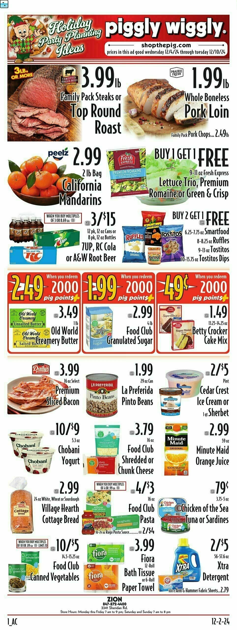 Piggly Wiggly Weekly Ad from December 4