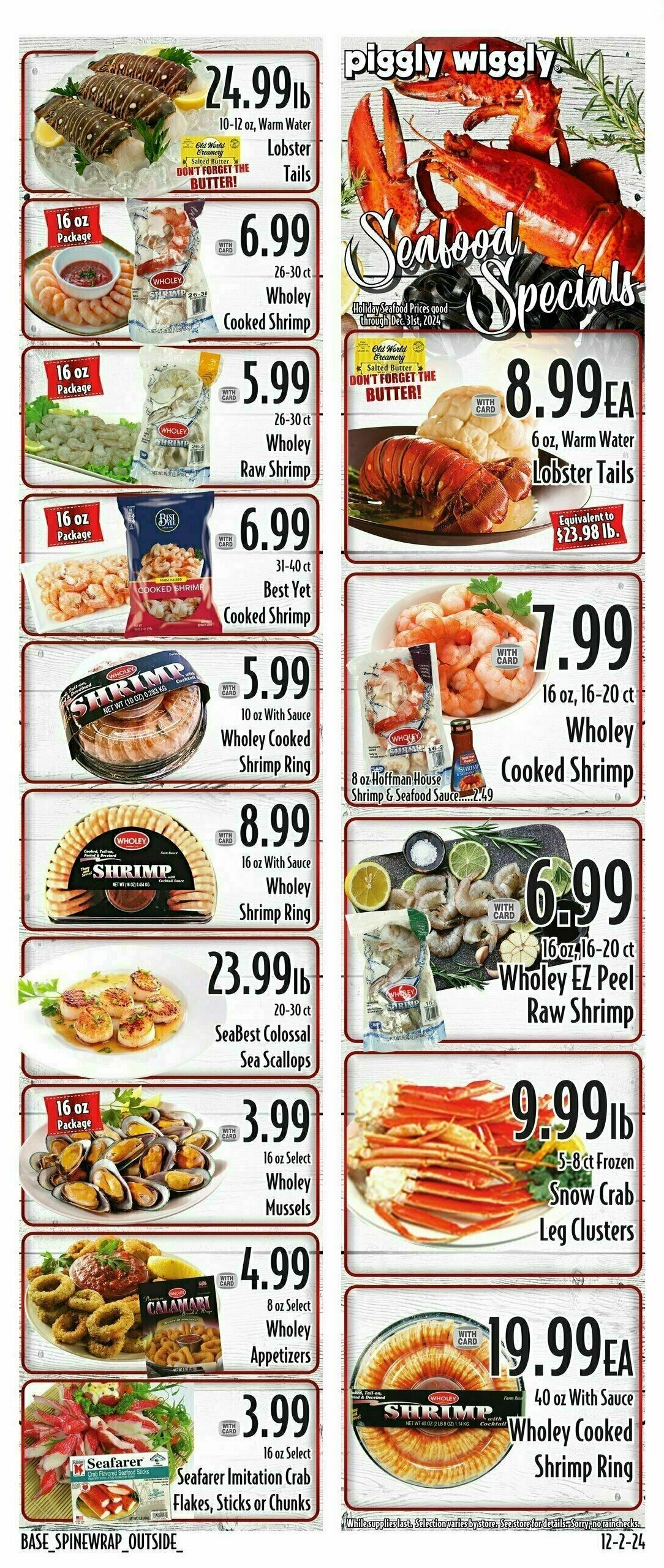 Piggly Wiggly Weekly Ad from December 4