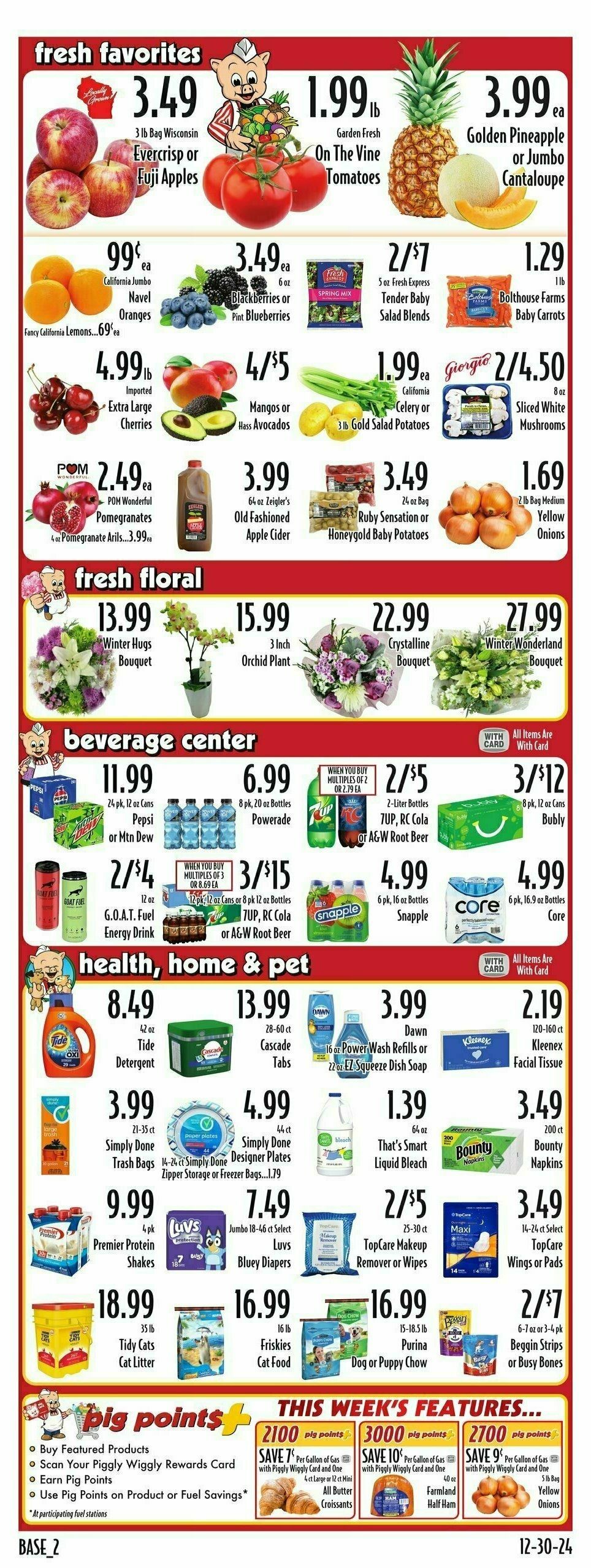 Piggly Wiggly Weekly Ad from January 2