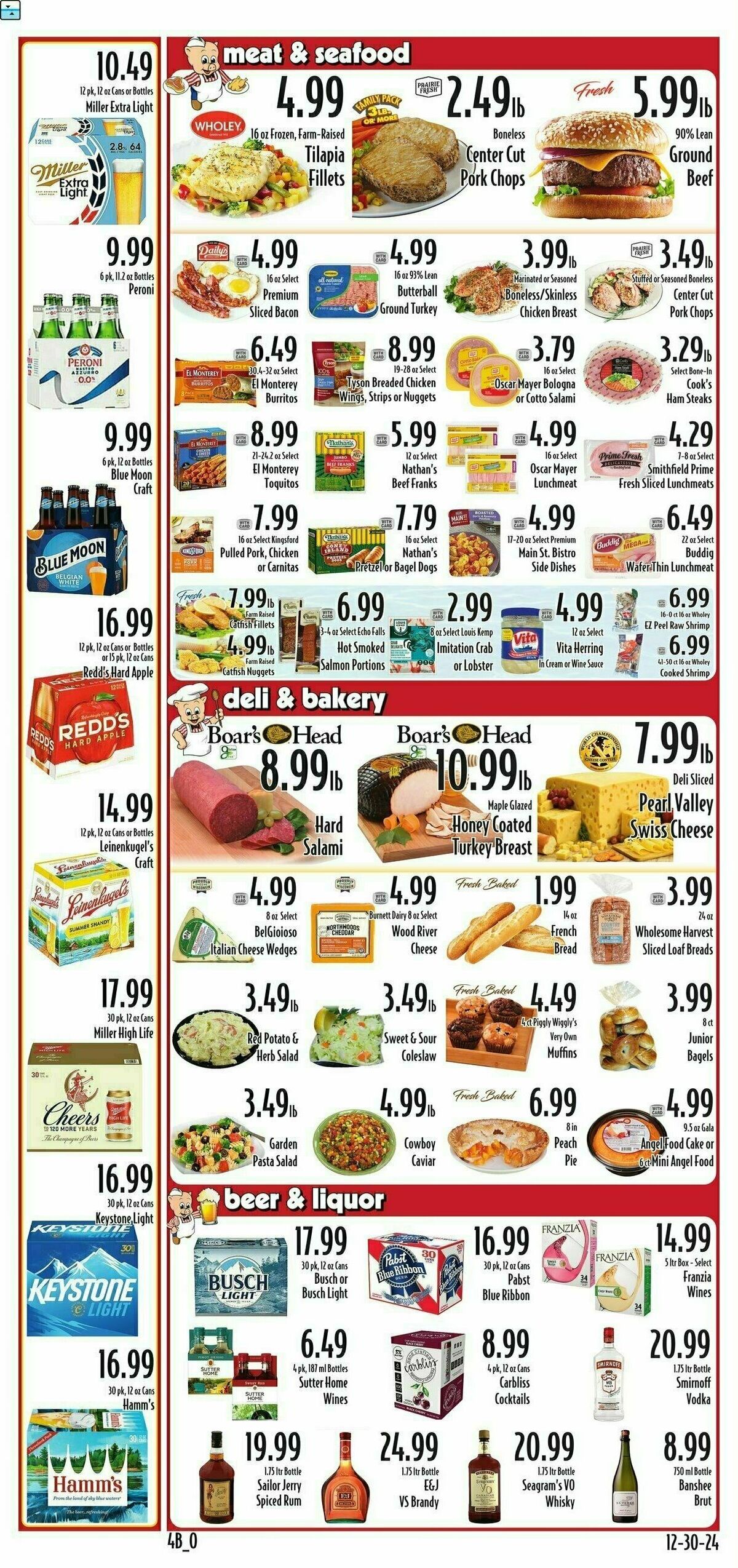 Piggly Wiggly Weekly Ad from January 2