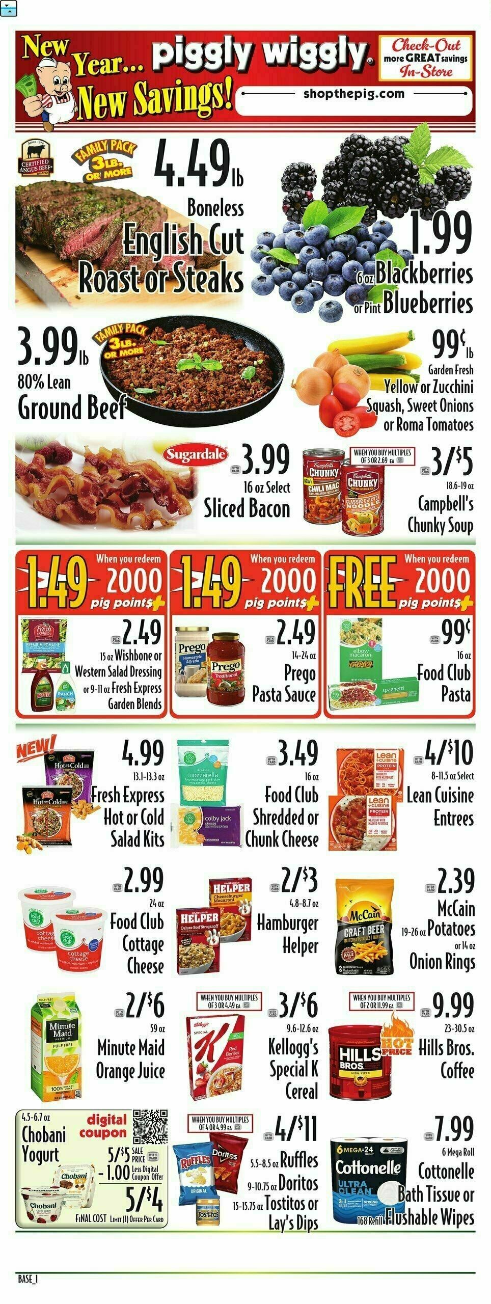 Piggly Wiggly Weekly Ad from January 8