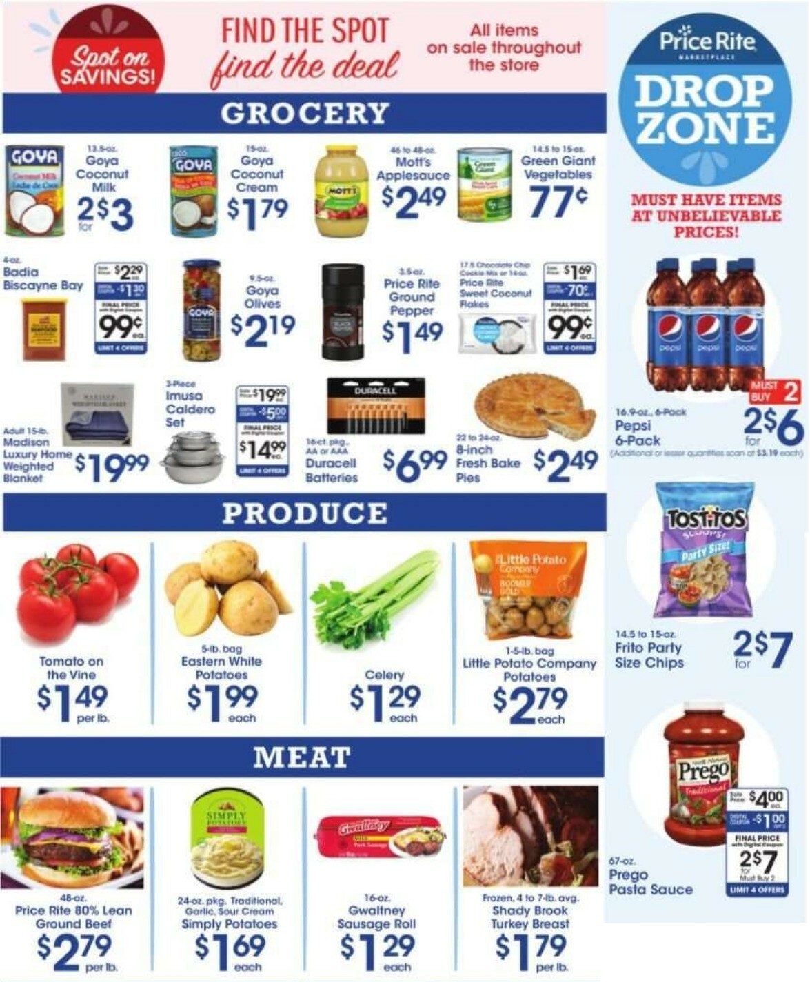 Price Rite Weekly Ad from December 18