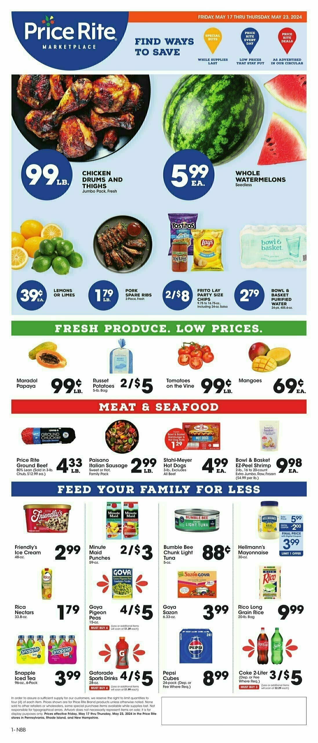 Price Rite Weekly Ad from May 17