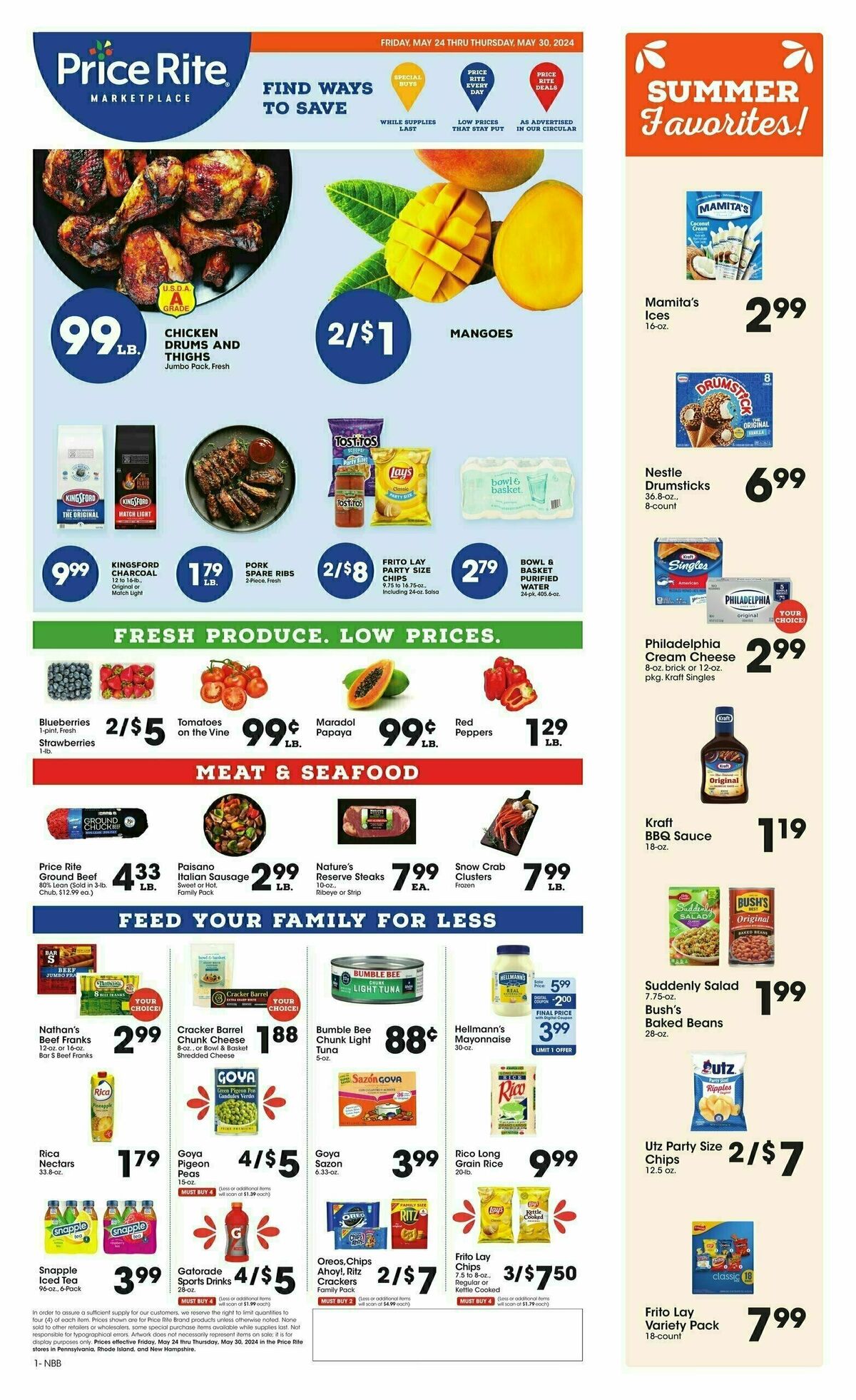 Price Rite Weekly Ad from May 24