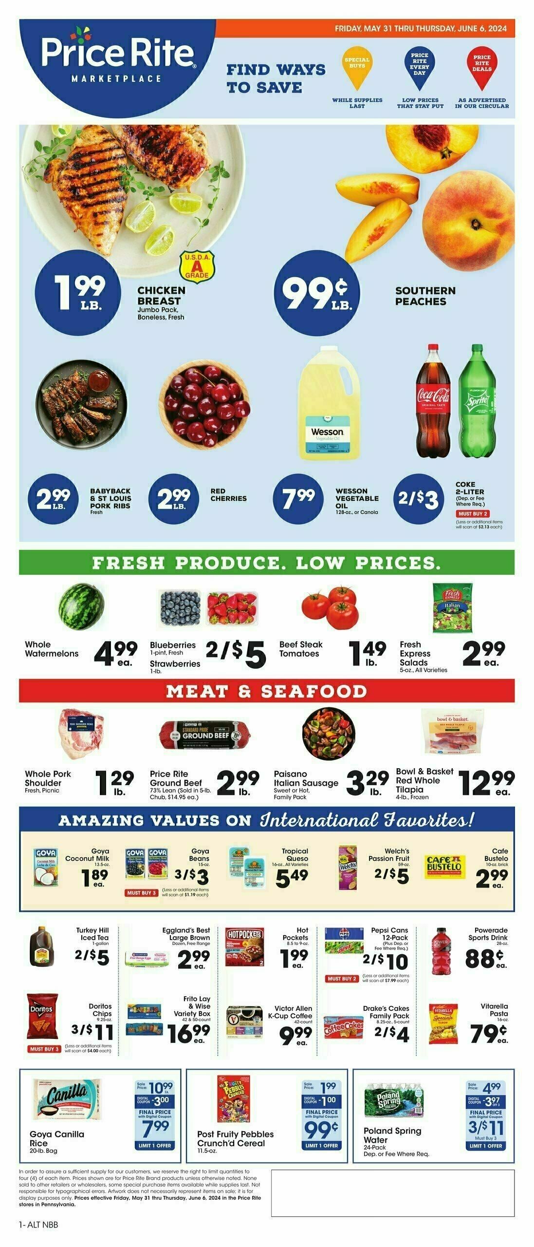 Price Rite Weekly Ad from May 31