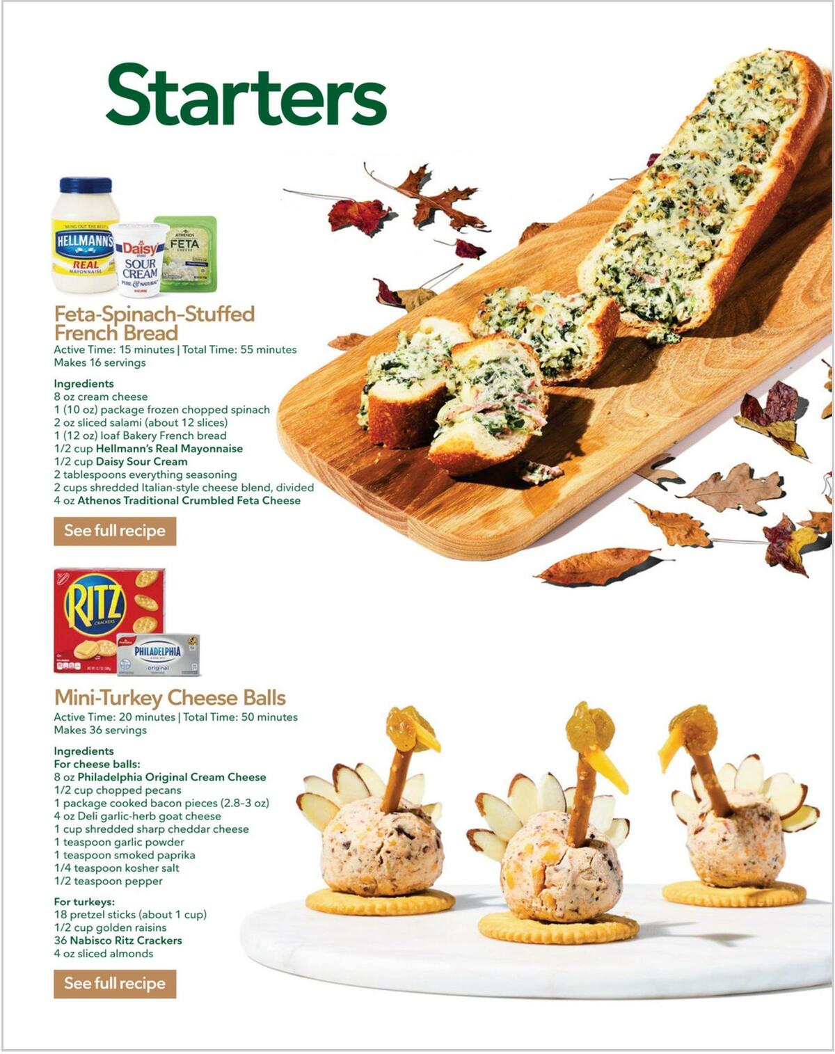 Publix Thanksgiving Recipes Weekly Ad from November 9