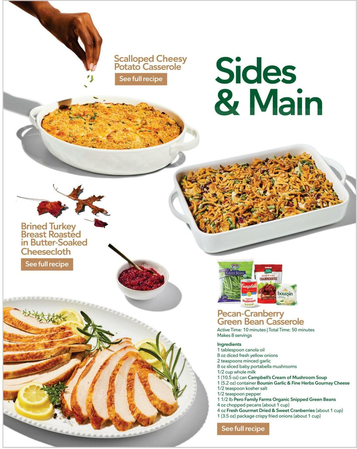 Publix Thanksgiving Recipes Weekly Ad from November 9