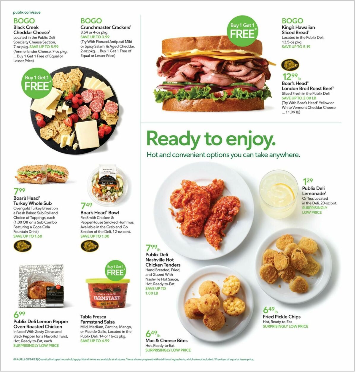 Publix Weekly Ad from August 23