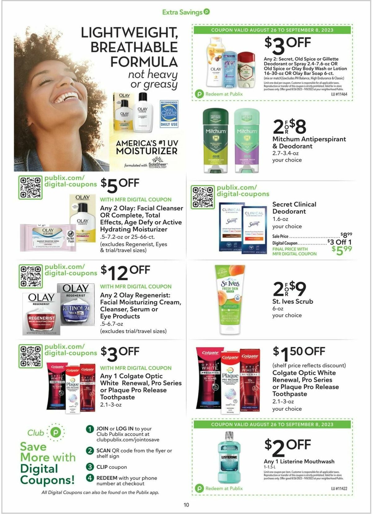 Publix Extra Savings Weekly Ad from August 26