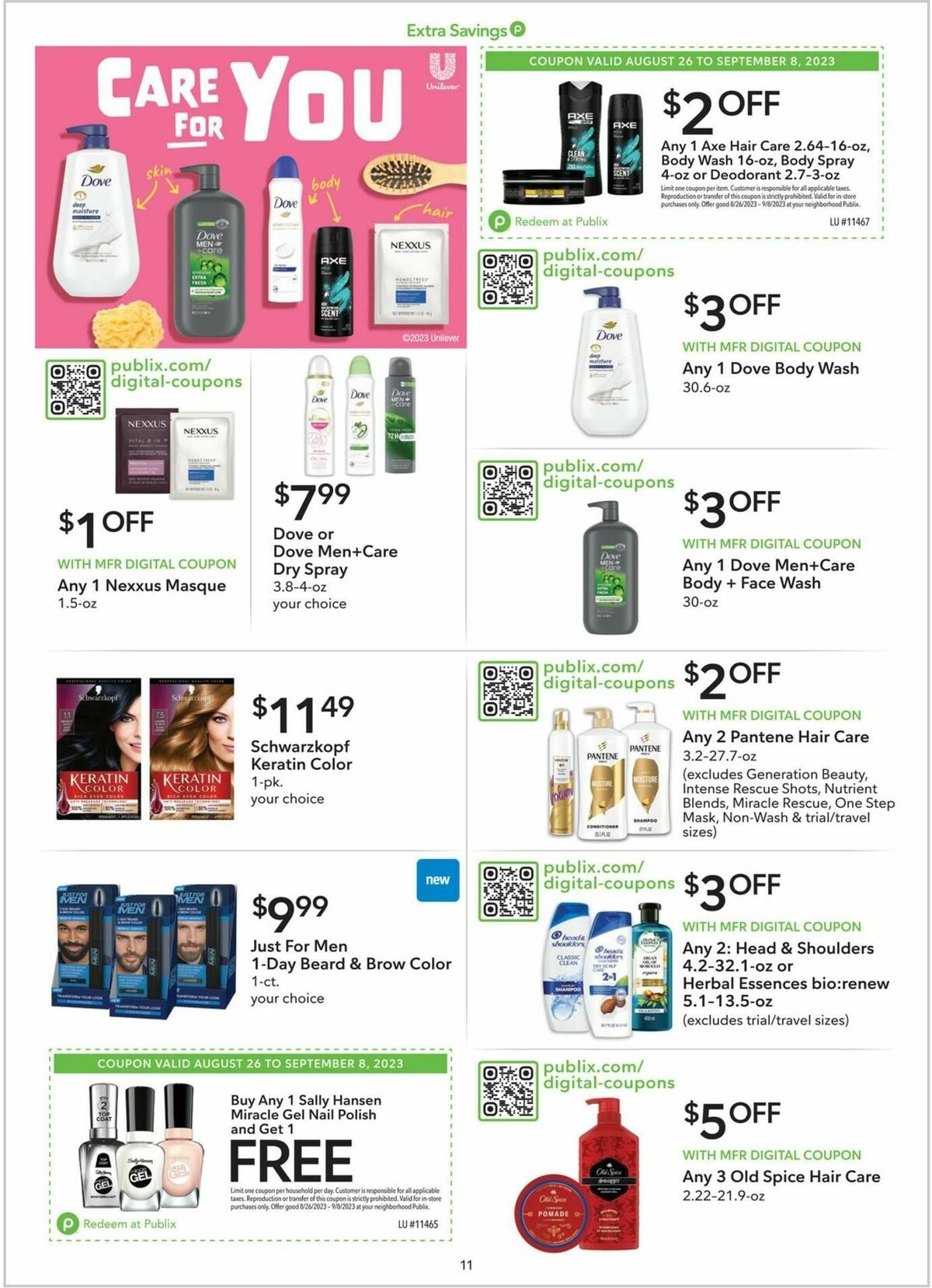 Publix Extra Savings Weekly Ad from August 26