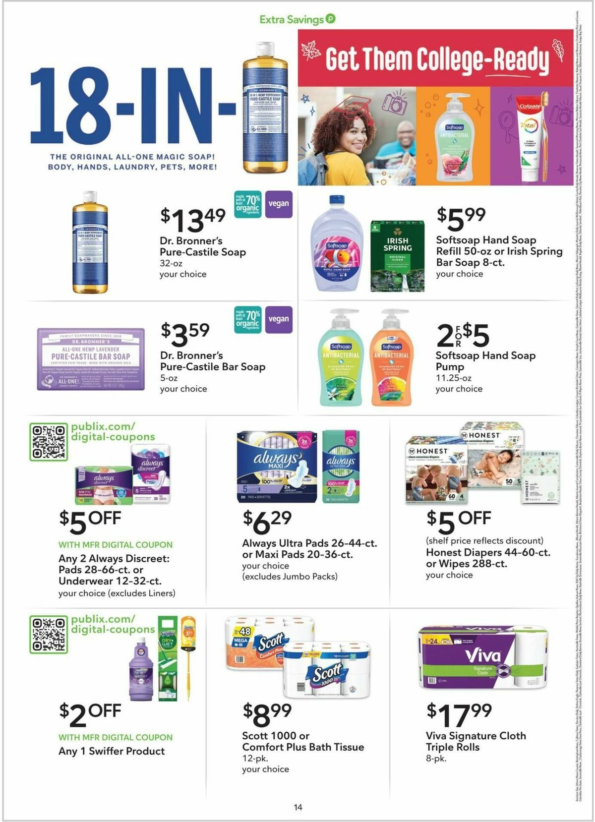 Publix Extra Savings Weekly Ad from August 26