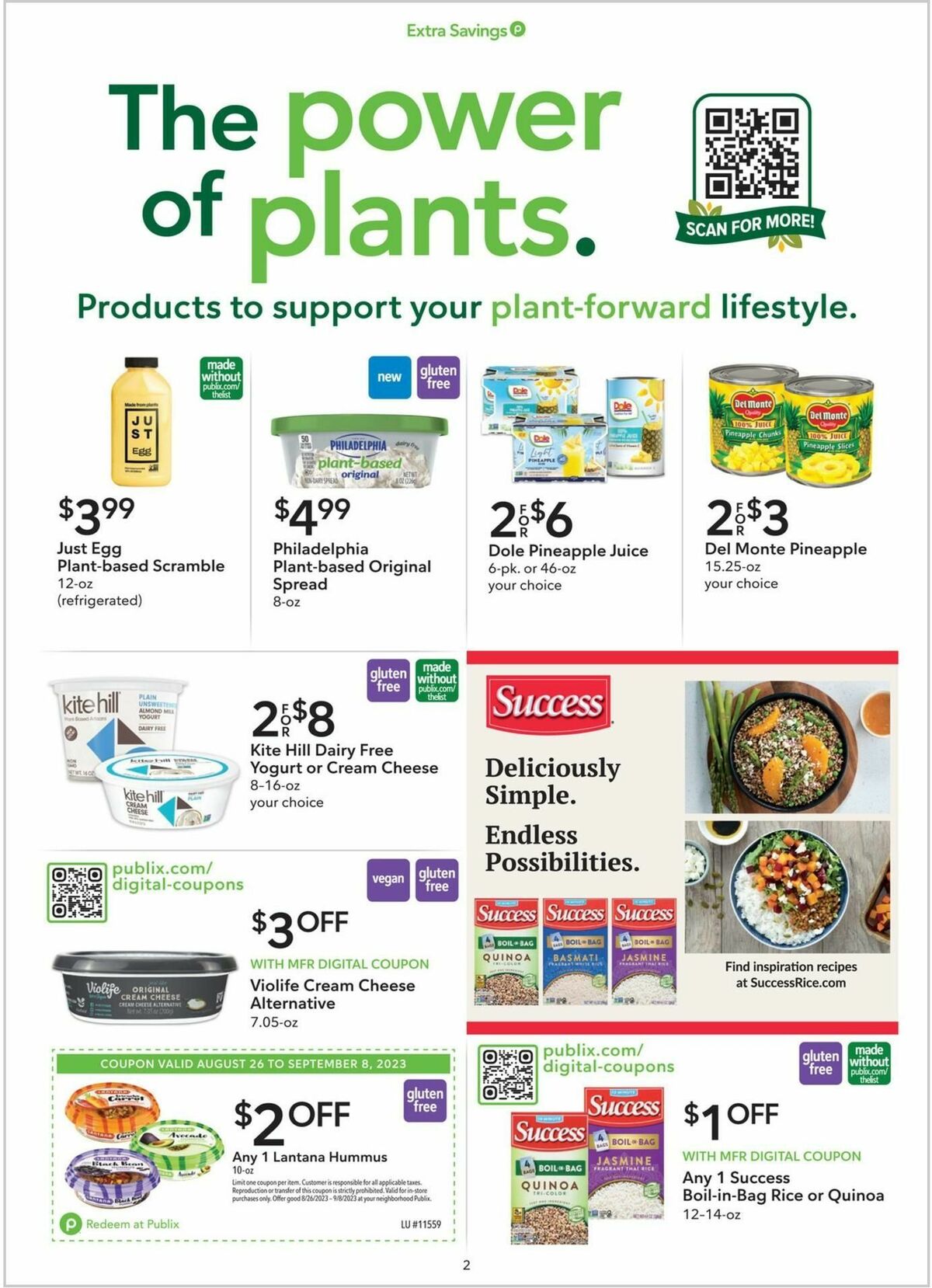 Publix Extra Savings Weekly Ad from August 26