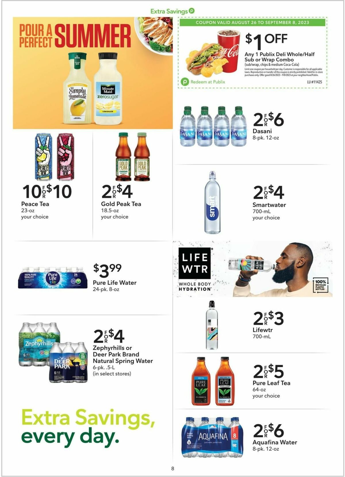 Publix Extra Savings Weekly Ad from August 26