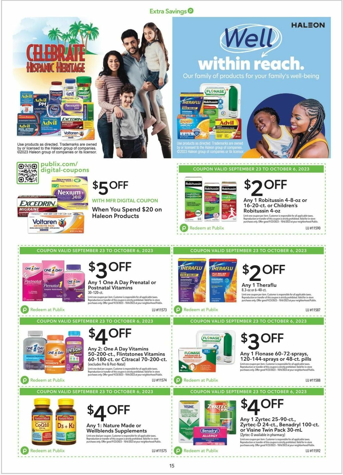 Publix Extra Savings Weekly Ad from September 23